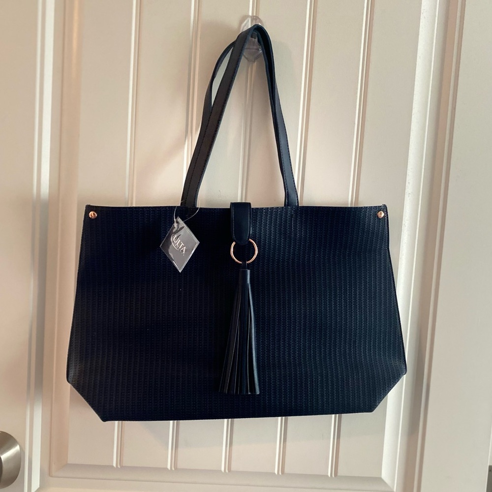 Black makeup/tote bag